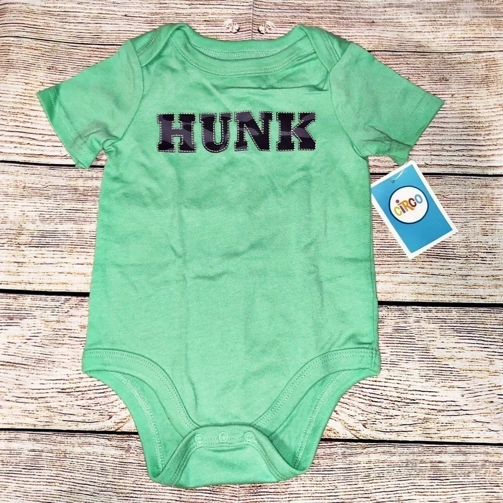 NWT Circo Green HUNK Onesie Size 6-9M